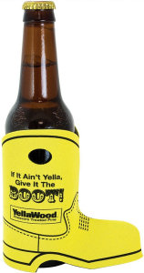 Promotional Koozies: Boot Shape Bottle Coolies
